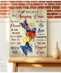 Butterfly Amazing Grace Wall Art Floral Decor