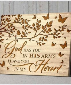 Butterfly God Has You In His Arms Wall Art (Canvas & Poster) Butterfly God Has You In His Arms Wall Art (Canvas & Poster)