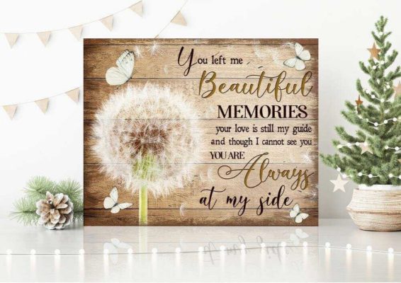 Butterfly You Left Me Dandelion Wall Art Floral Decor