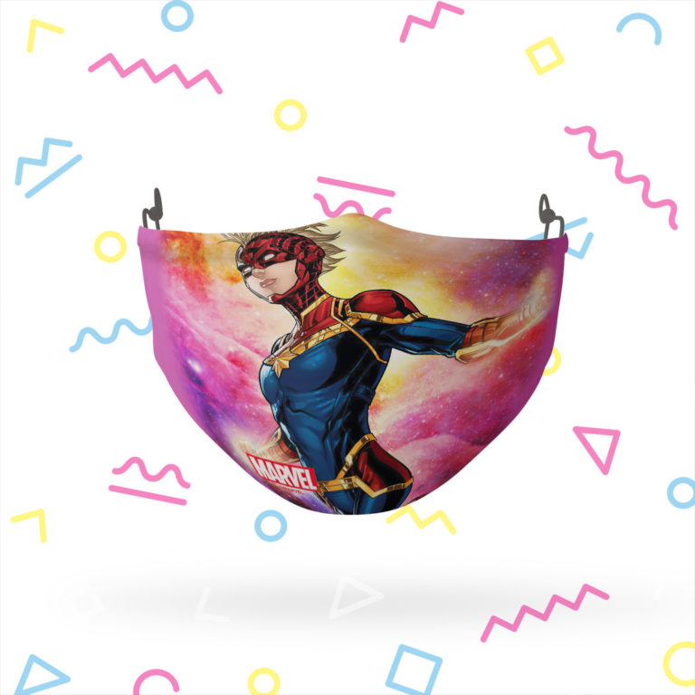 Captain Marvel Cosmic Crusader Stretch-To-Fit 3D Mask