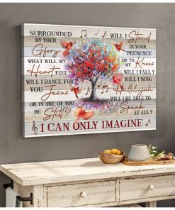 Cardinal Surrounded By Your Glory Wall Art Canvas  Decor