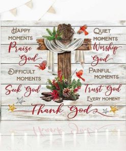 Cardinal Thank God Wall Art Decor