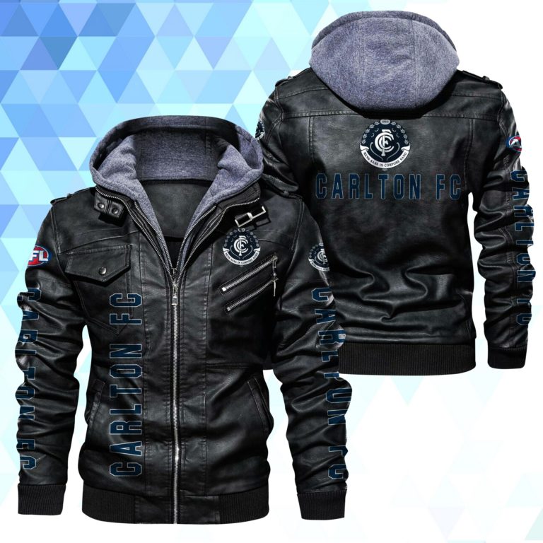 Carlton Football Club Leather Jacket