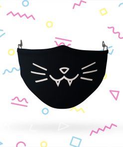 Cat Fangs Simple Stretch-To-Fit 3D Mask Cat Fangs Simple Stretch-To-Fit 3D Mask