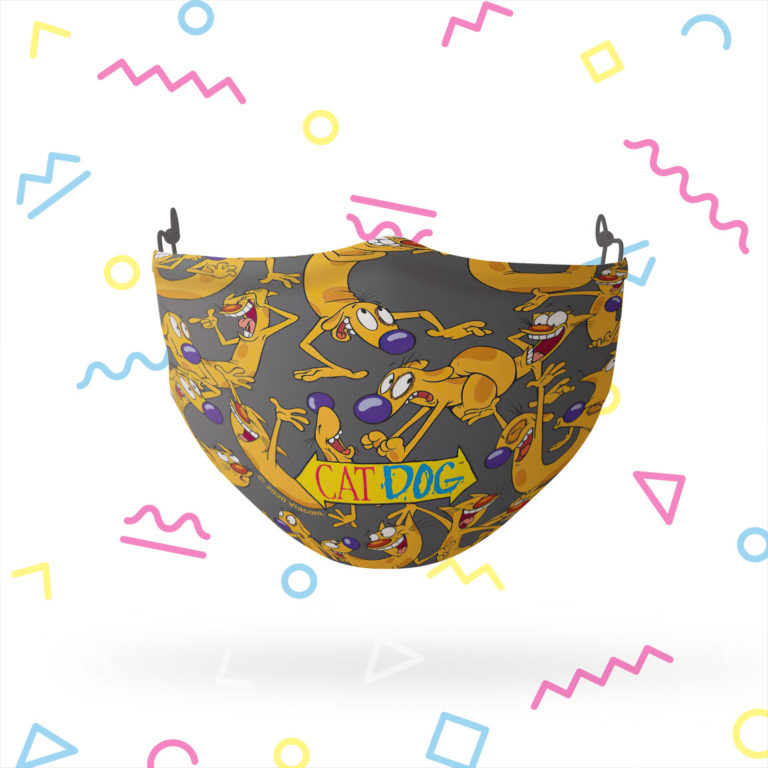 CatDog Heads Adjustable Face Mask