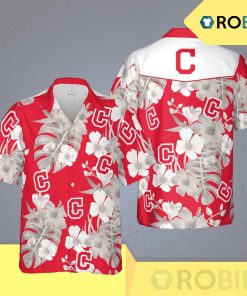 Cleveland Indians Hawaiian Button Up Shirt Cleveland Indians Hawaiian Button Up Shirt