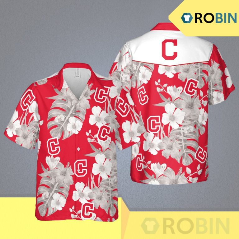 Cleveland Indians Hawaiian Button Up Shirt