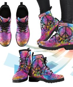 Colorful Peace Leather Boots Colorful Peace Leather Boots