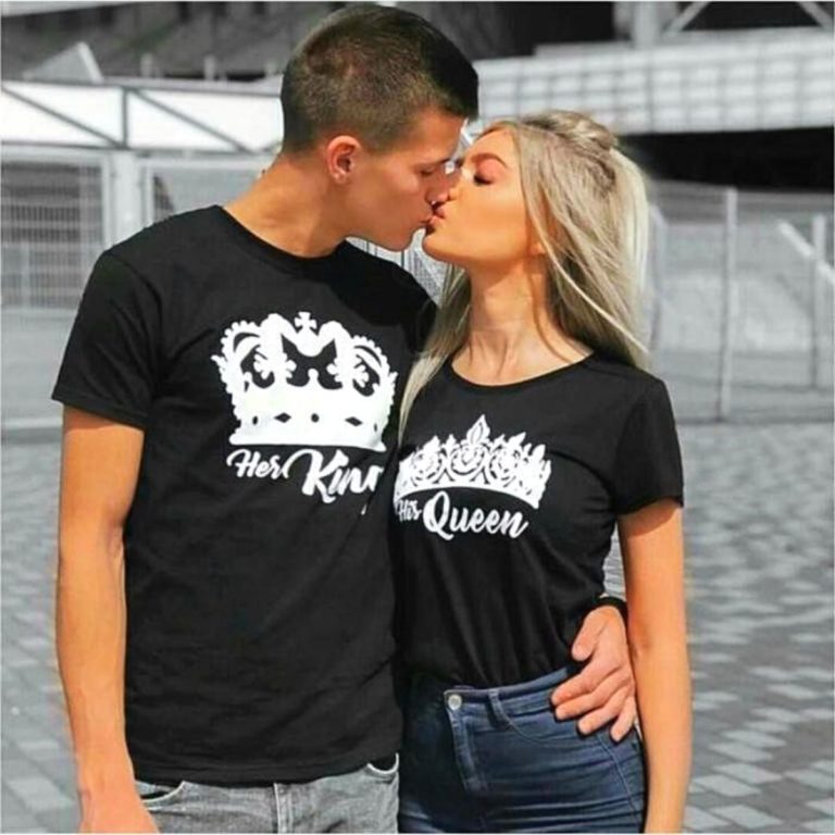 His Queen & Her King Black Shirts