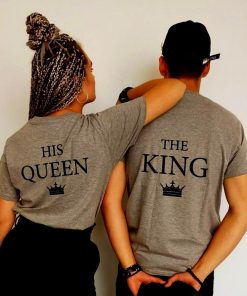 His Queen & Her King Gray Shirts