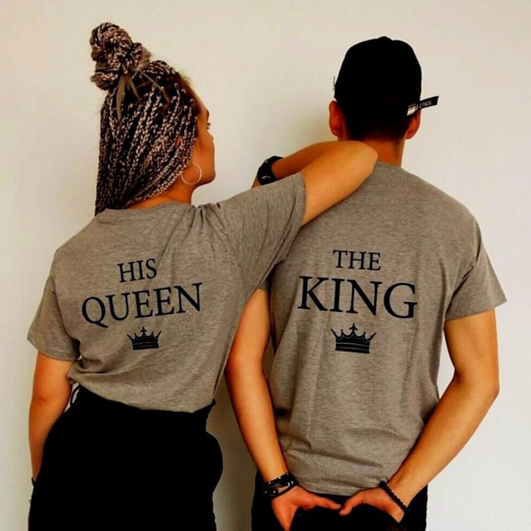 His Queen & Her King Gray Shirts