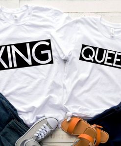 King & Queen White Shirts