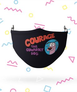 Courage the Cowardly Dog Courage Logo Adjustable Face Mask