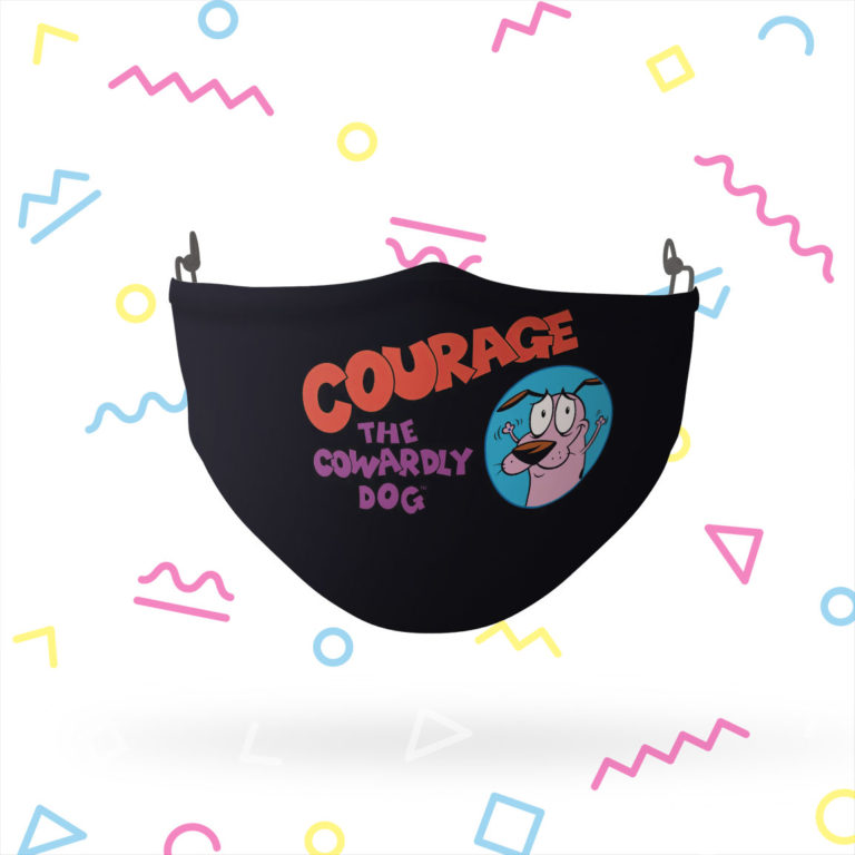 Courage the Cowardly Dog Courage Logo Adjustable Face Mask