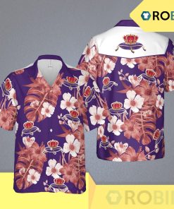 Crown Royal Hawaii Floral Button Up Shirt