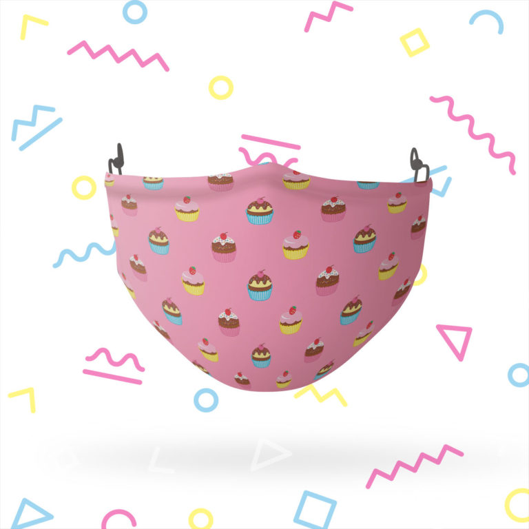 Cupcake Pattern Face Mask