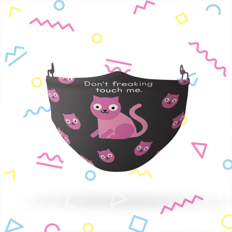 David Olenick Don’t Touch Me Cat Face Mask