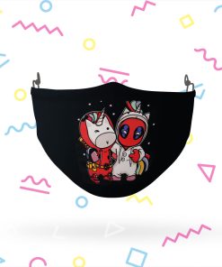 Deadpool and Unicorn face mask