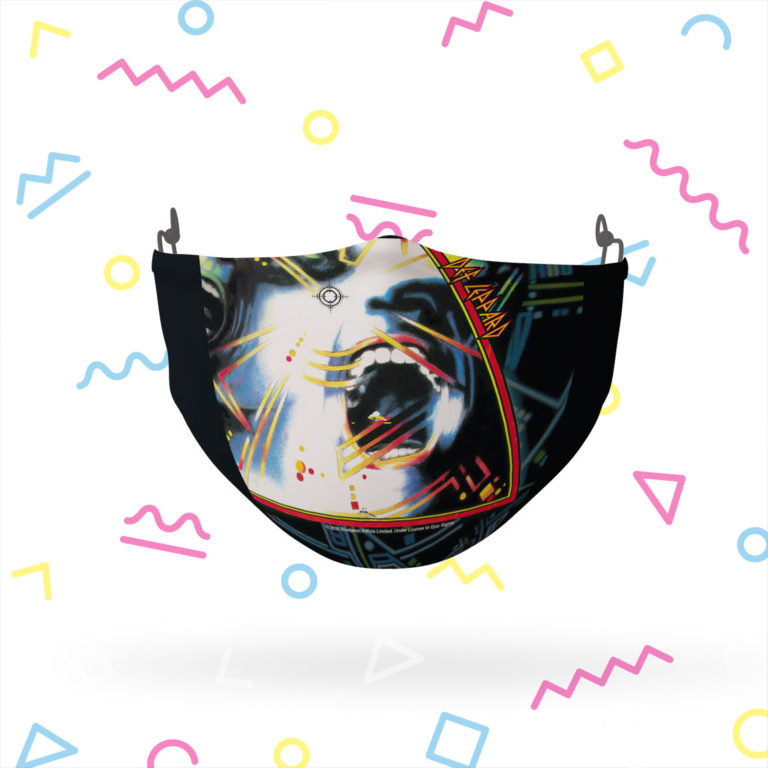 Def Leppard Hysteria Album Art Face Mask