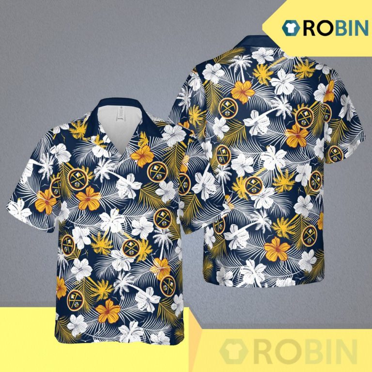 Denver Nuggets Nba Denver Hawaii Floral Basketball Aloha Shirt