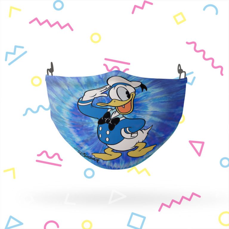 Donald Duck Tie Dye Face Mask