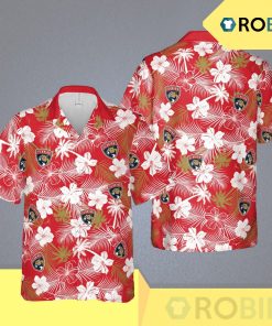 Florida Panthers Nhl Miami Hawaii Floral Ice Hockey Aloha Shirt