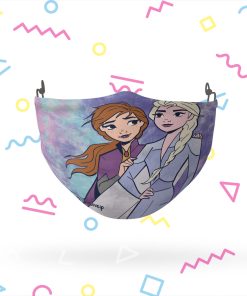 Frozen Elsa and Anna Tie Dye Face Mask