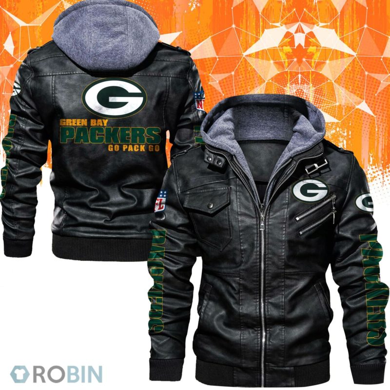Green Bay Packers Leather Jacket RobinPlaceFabrics