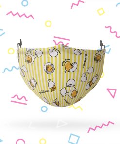 Gudetama Egg Stripe Pattern Face Mask