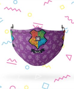 Harry Potter Cartoony Hogwarts Logo Face Mask