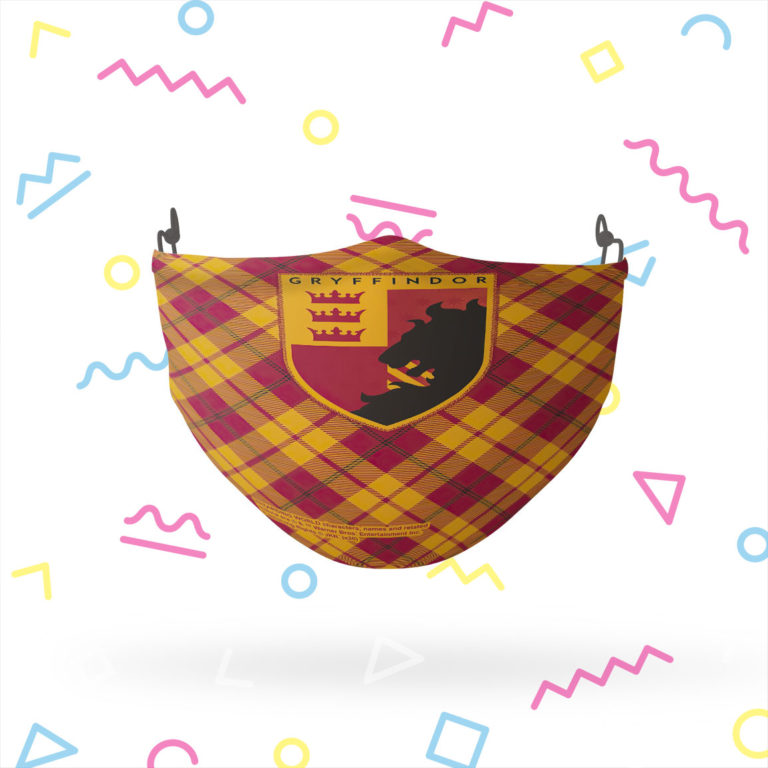 Harry Potter Gryffindor Plaid Face Mask