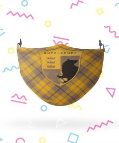 Harry Potter Hufflepuff Plaid Face Mask