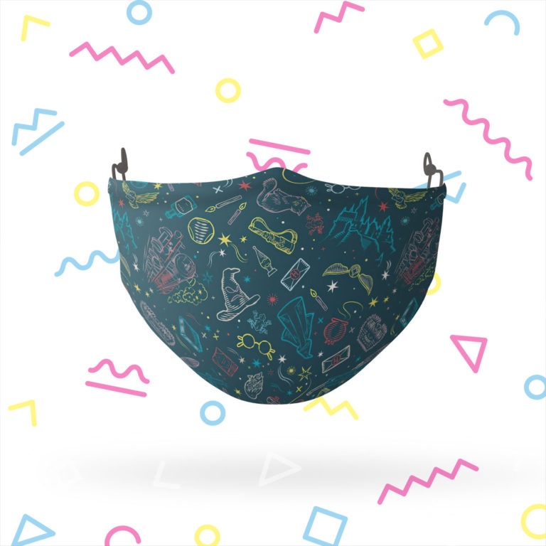 Harry Potter Magical Icons Pattern Face Mask