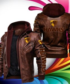 Hawthorn Football Club Leather Jacket Hawthorn Football Club Leather Jacket