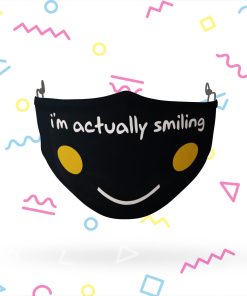 I?m actually smiling Adjustable Face Mask