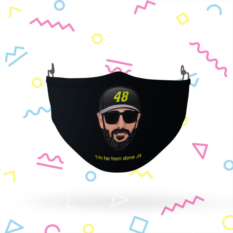 Jimmie Johnson I?m far from done JA Adjustable Face Mask