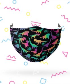 Jurassic Park Bright Dino Face Mask