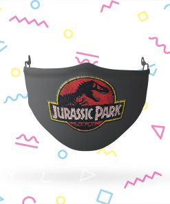 Jurassic Park Stone Logo Adjustable Face Mask