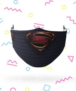 Justice League Movie Superman Logo Reusable Cloth Face Mask