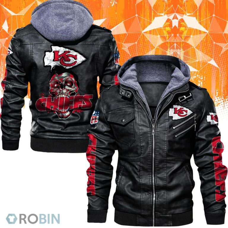 Kansas City Chiefs Skull Leather Jacket