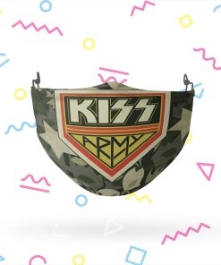 KISS Army Camo Reusable Cloth Face Mask