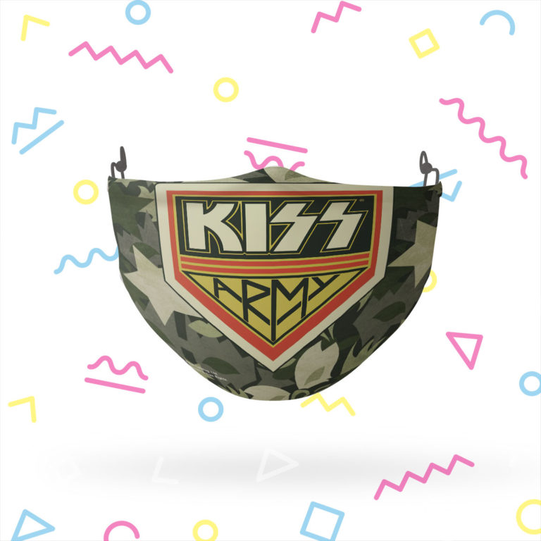 KISS Army Camo Reusable Cloth Face Mask