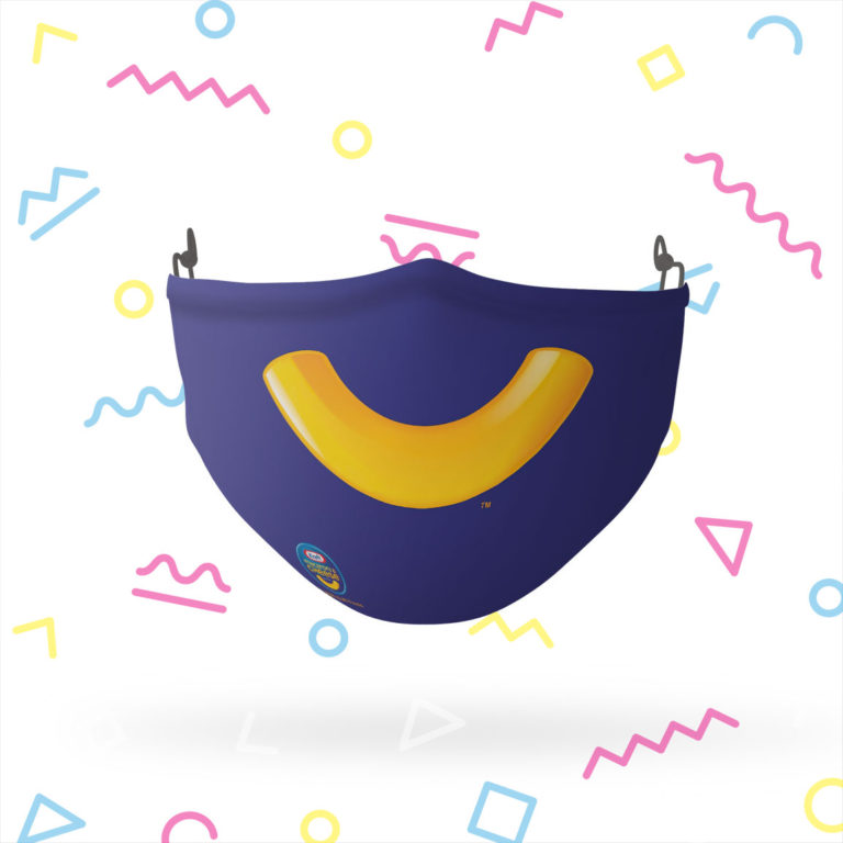 Kraft Macaroni &amp Cheese Smile Face Mask