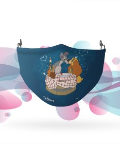 Lady And The Tramp Starry Dinner Kiss Face Mask