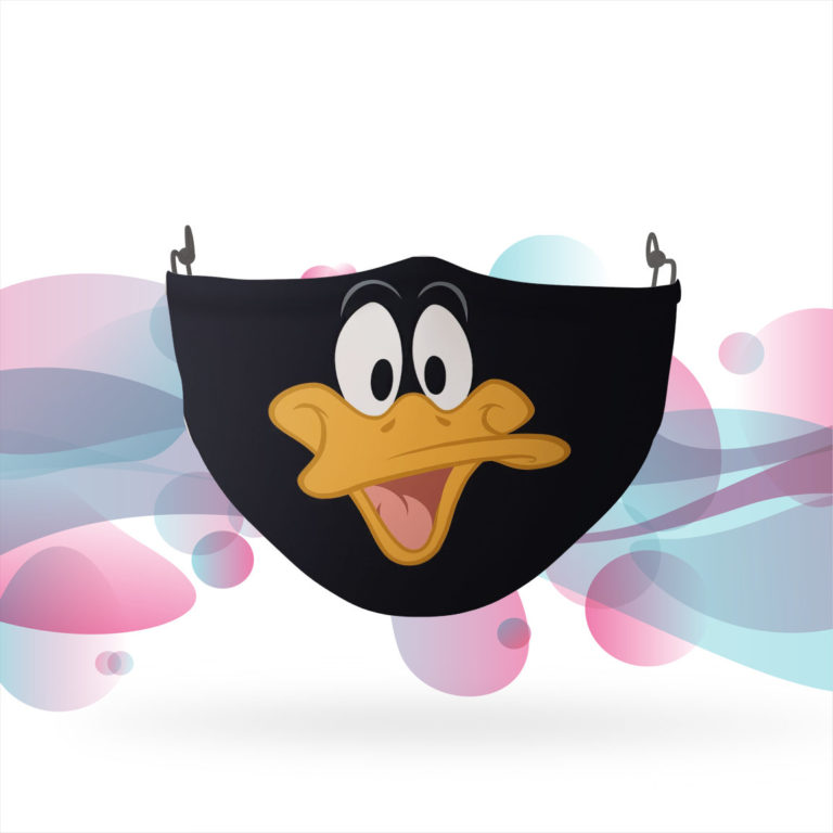Looney Tunes Daffy Face Reusable Cloth Face Mask