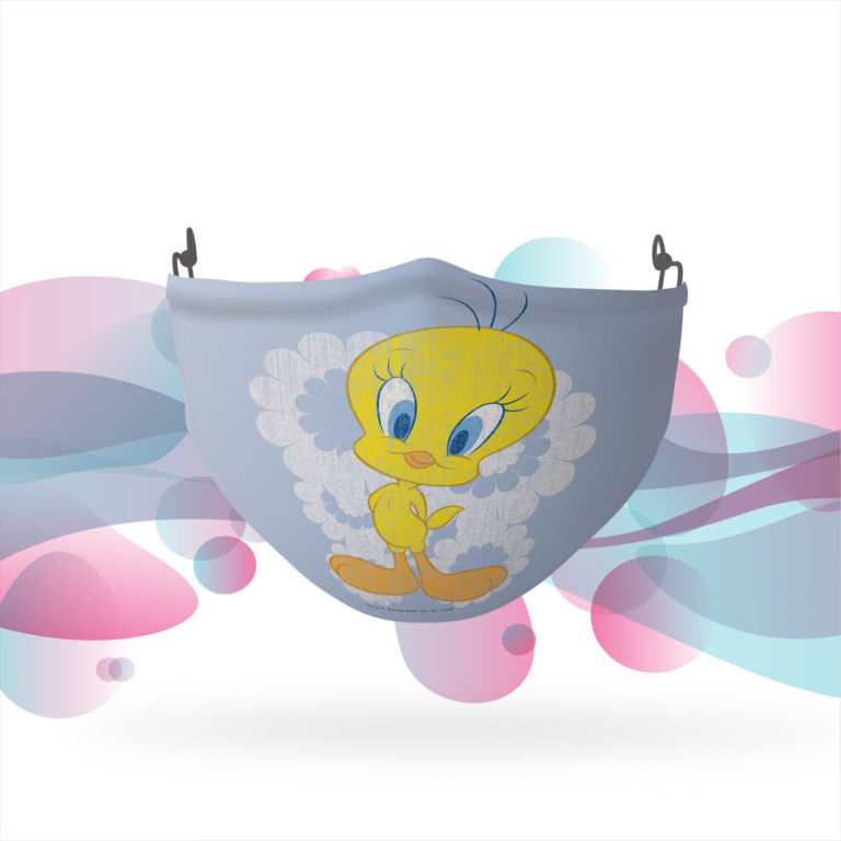 Looney Tunes Retro Tweety Reusable Cloth Face Mask