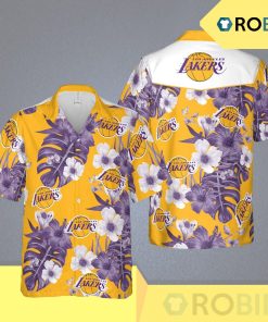 Los Angeles Lakers Nba Los Angeles Hawaii Floral Basketball Aloha Shirt Los Angeles Lakers Nba Los Angeles Hawaii Floral Basketball Aloha Shirt