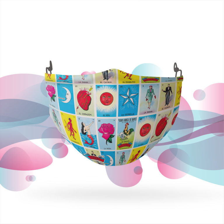 Loteria Ten Card Pattern Face Mask