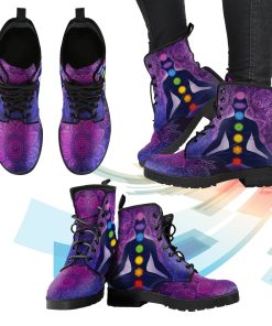 Mandala Chakra Leather Boots