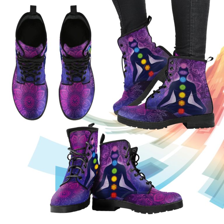Mandala Chakra Leather Boots